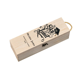 Personalised Graduation Wooden Wine or Champagne Sky Is The Limit