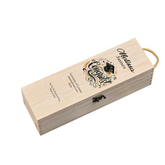 Personalised Graduation Wooden Wine or Champagne Congrats!