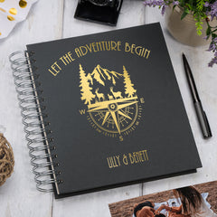 Personalised Adventures Multiple Colours Memory Book Photo Album Foil Print