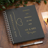 Personalised Multiple Colours Moments And Memories Memory Book New Mr & Mrs Honeymoon Memories Photo Album Foil Print