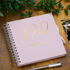 Personalised Dad Scrapbook Photo Album With Sentiment Multiple Colours Memory Book Photo Album ukgiftstoreonline