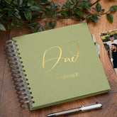 Personalised Dad Scrapbook Photo Album With Sentiment Multiple Colours Memory Book Photo Album ukgiftstoreonline