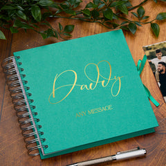 Personalised Daddy Scrapbook Photo Album With Sentiment Multiple Colours Memory Book Photo Album ukgiftstoreonline