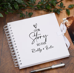 Personalised Our Story So Far Love Themed Multiple Colour Scrapbook Photo album