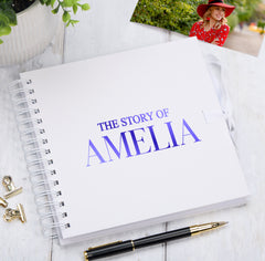 Personalised The Story Of Memories Love Themed Multiple Colour Scrapbook Photo Album