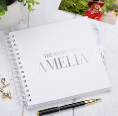 Personalised The Story Of Memories Love Themed Multiple Colour Scrapbook Photo Album