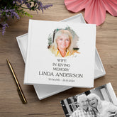 Personalised Wife In Loving Memory White Album With Photo For 50 x 6x4 Photos