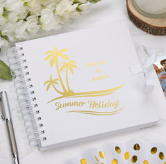 Personalised Tropical Paradise Summer Holidays Journal Album Multiple Colour Scrapbook