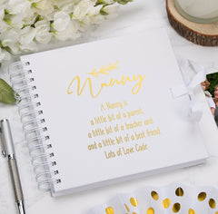 Personalised Nanny Multiple Colour Scrapbook Photo Album Gift With Sentiment