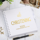 Personalised Christening Multiple Colour Scrapbook Guest Book or Photo Album Gift