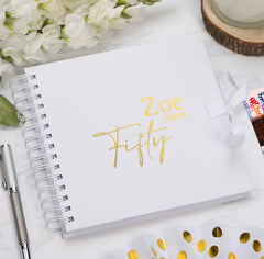 Personalised Any Name and Age Birthday Multiple Colour Scrapbook Memory Photo Album