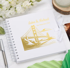 Personalised San Francisco Keepsake Multiple Colour Scrapbook Photo Album Foil Print
