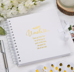 Personalised Uncle Multiple Colour Scrapbook or Photo Album Gift With Sentiment