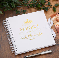 Personalised Baptism Day Multiple Colour Scrapbook Photo album Guestbook