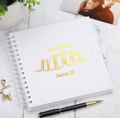 Personalised Stonehenge Keepsake Multiple Colour Scrapbook Photo Album Foil Print