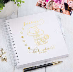 Personalised Last Rodeo Hen Night Multiple Colours Guest Book Scrapbook or Photo Album