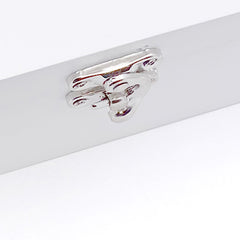 Personalised Luxury Wooden Wedding Box Keepsakes With Silver Green Leaf Heart