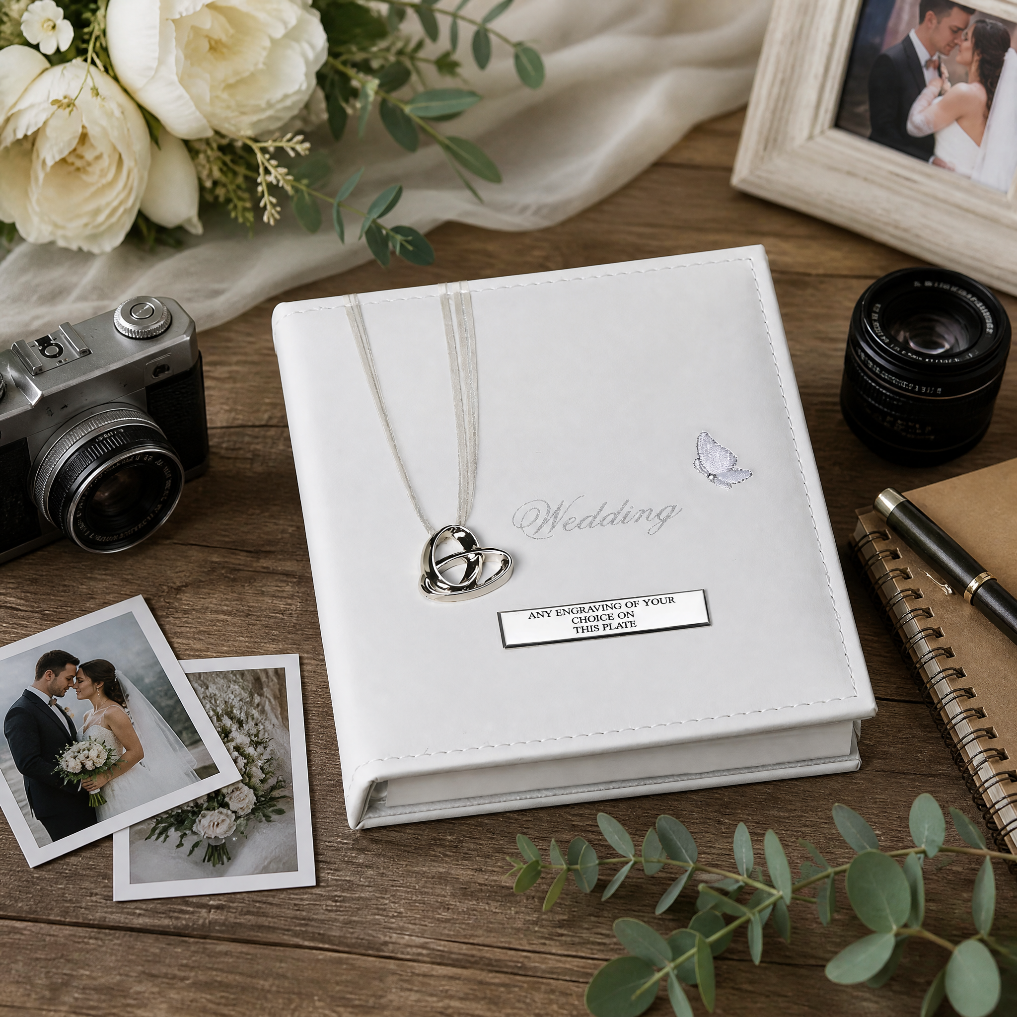 Personalised Wedding Album, 24-Photo 7X5 Picture Keepsake Gift wedding photo album ukgiftstoreonline