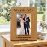 Personalised Father Of The Bride Wedding Photo Picture Frame Portrait Photo Frame ukgiftstoreonline