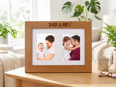 Dad and Me Photo Picture Frame Double 6x4 Inch Photo Frame ukgiftstoreonline