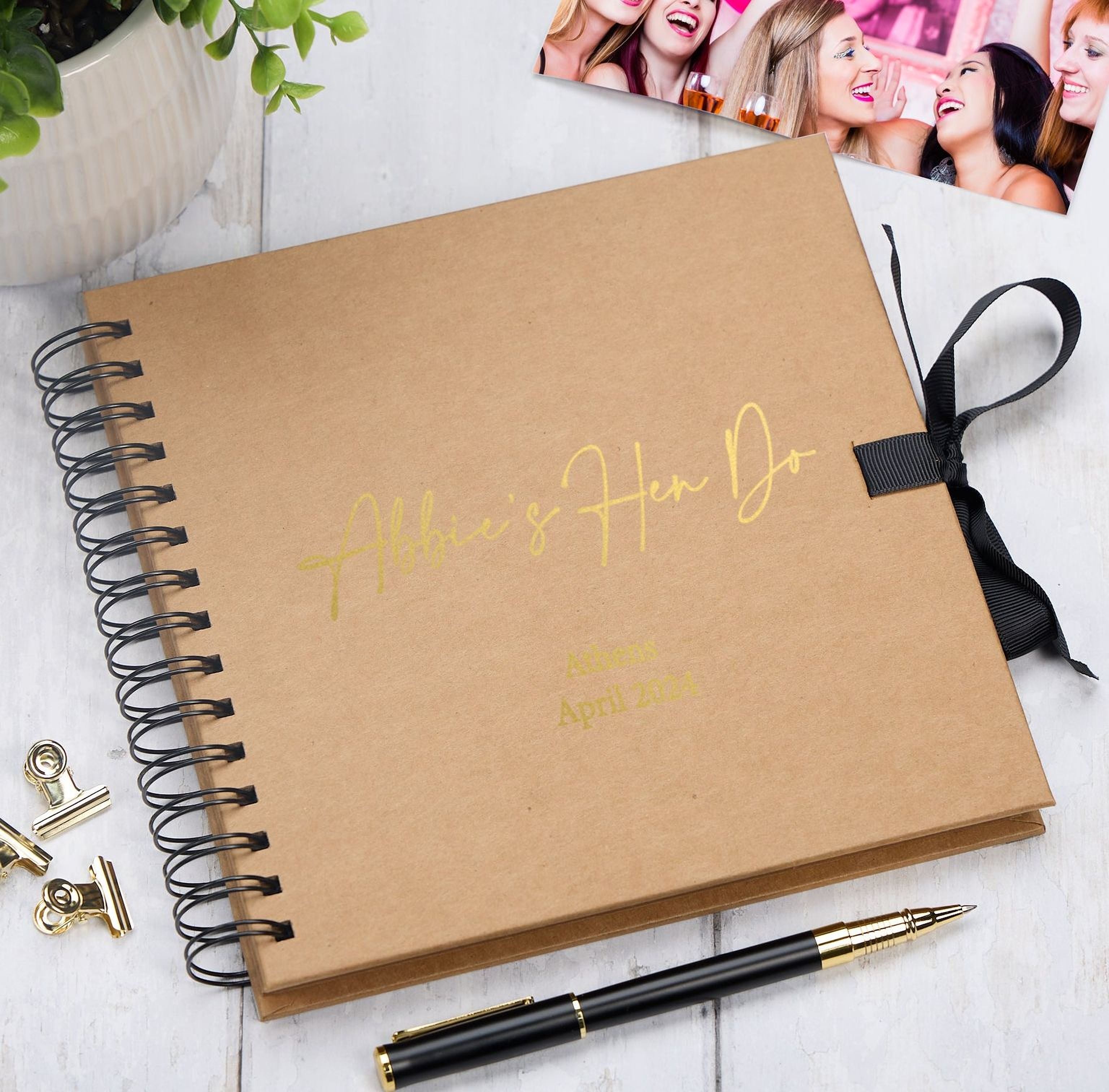 Personalised Hen Night Do Multiple Colour Guest Book Scrapbook or Photo Album Scrapbook ukgiftstoreonline