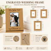 Father Of Bride Gift | Favourite Walk Wooden Photo Frame For Dad wedding photo frame ukgiftstoreonline