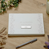 Personalised Memory Funeral Book Remembrance Guest Book Scrapbook Guest Book ukgiftstoreonline