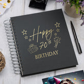 Large 70th Birthday Photo Album Memory Keepsake Gift With Presents Multiple Colours Photo Album ukgiftstoreonline