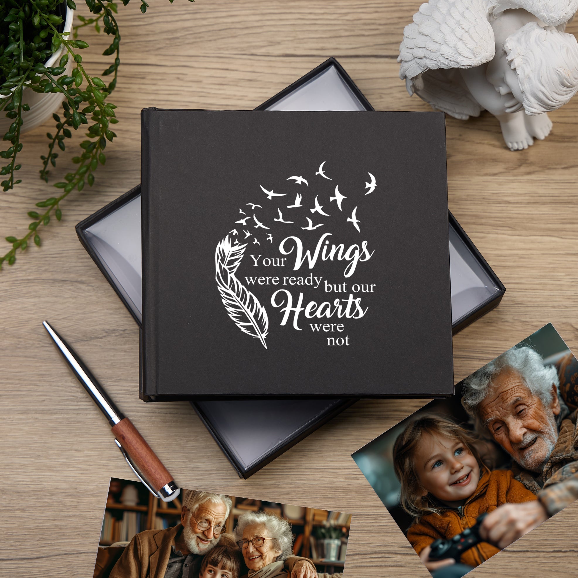 Your Wings Were Ready Memorial Remembrance Black Photo Pack of 5 Wholesale Trade Loving Memory Remembrance ukgiftstoreonline