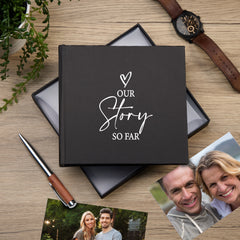 Our Love Story Black Photo Album For 50 x 6 by 4 Photos
