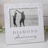 Personalised Luxury 60th anniversary photo frame gift Boxed