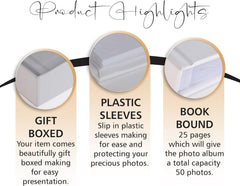 Personalised 1st birthday photo Album Boy or Girl Sea Mammals Theme In Gift Box