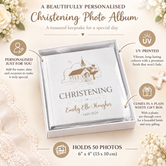 Personalised Christening Day Photo Album Gift Memory Keepsake Gift Photo Album ukgiftstoreonline