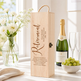 Personalised Retirement Champagne or Wine Bottle Holder Gift Personalised Wine Glasses ukgiftstoreonline