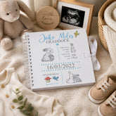 Personalised Rabbit Baby Boy Scrapbook Photo album Keepsake Memory Baby Boy Photo Album ukgiftstoreonline