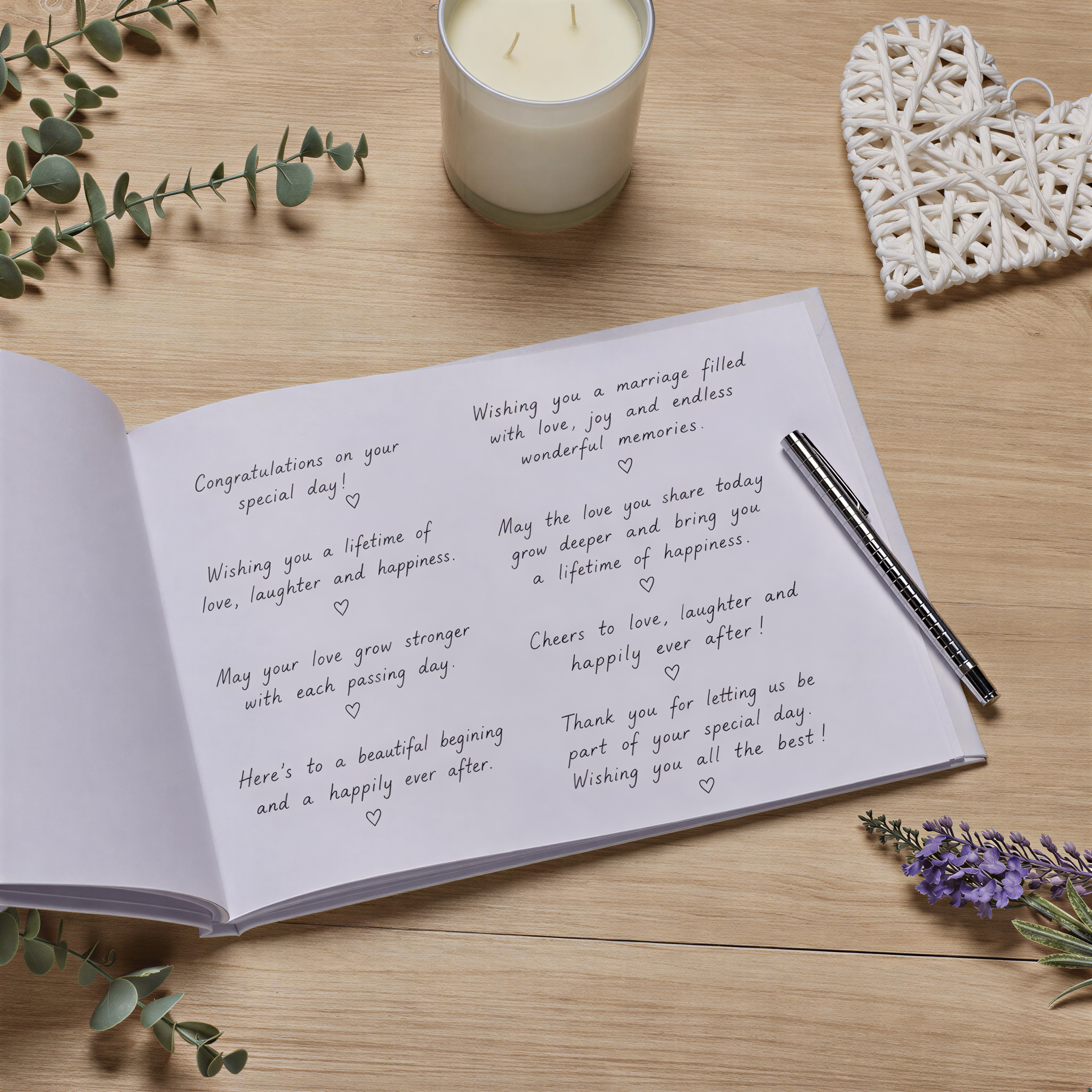 Personalised Wedding Guest Book, Large A4 Linen Cover, Floral Design Guest Book ukgiftstoreonline