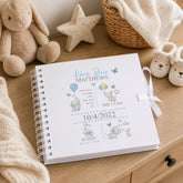 Personalised Baby Boy Elephants Design Scrapbook Photo Album Baby Boy Photo Album ukgiftstoreonline
