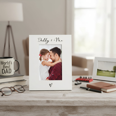 White Portrait Photo Frame – Classic 6x4 Keepsake With Glass Front & Rear Stand ukgiftstoreonline