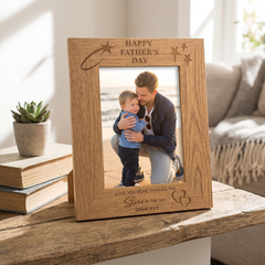 Personalised Fathers Day Love You Wooden Photo Frame Gift Father Photo Frame ukgiftstoreonline