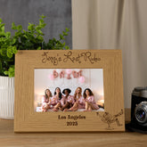Personalised Hen Do Last Rodeo Memory Photo Frame Engraved Photo Frame ukgiftstoreonline Brown Landscape 6x4 Inch