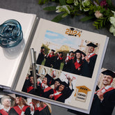 Personalised Congratulations Graduation Photo Album With Linen Cover