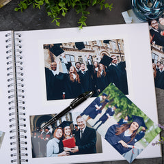 Large Graduation Photo Album Scrapbook Boxed Gift With Hat and Scroll