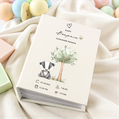 Personalised Baby Photo Album Cute Furry Animals 100 6x4 Photo Album with Sleeves