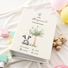 Personalised Baby Photo Album Cute Furry Animals 100 6x4 Photo Album with Sleeves