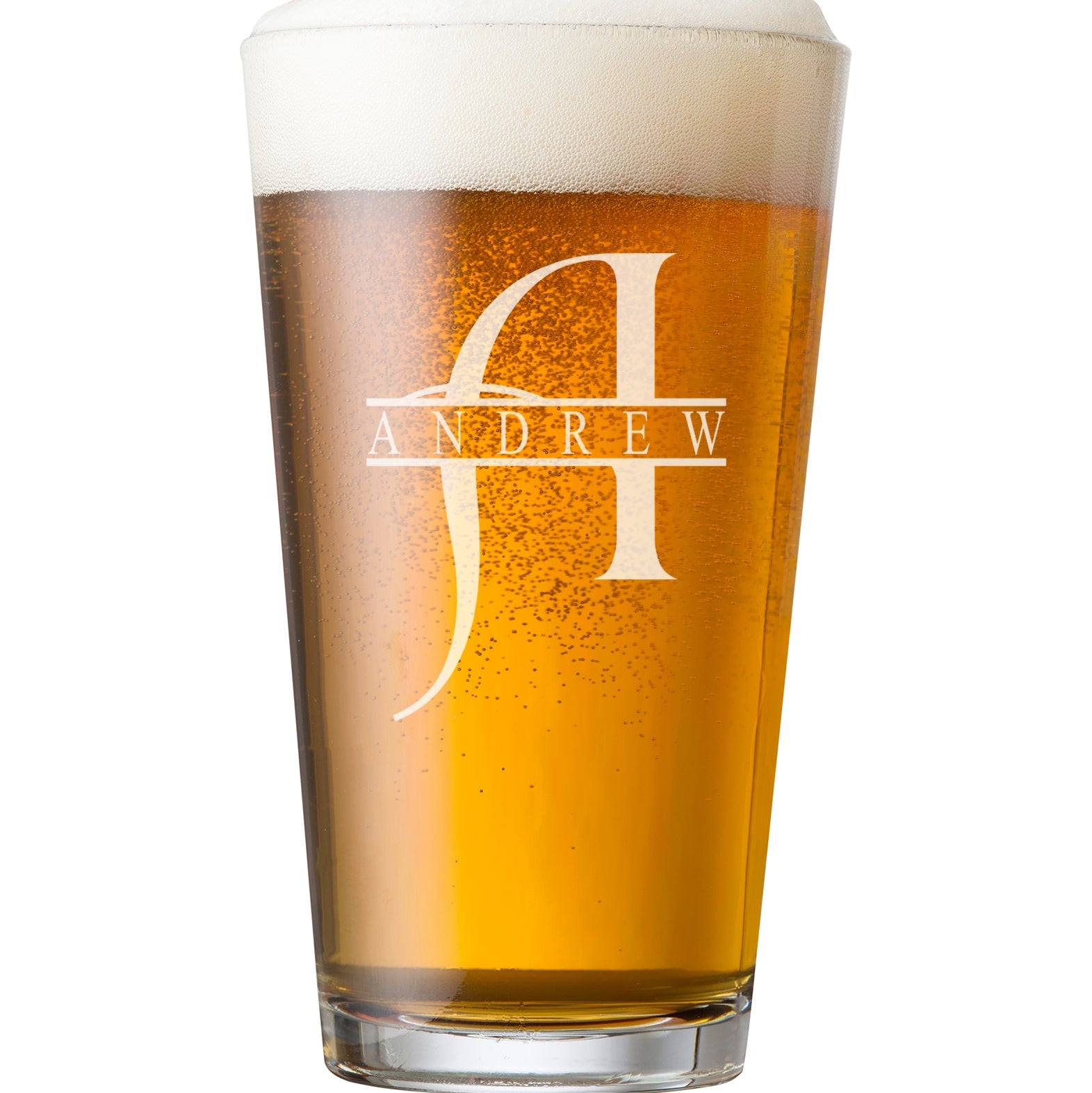 Personalised Engraved Name and Letter Beer Perfect Pint Glass Gift personalised beer glasses ukgiftstoreonline