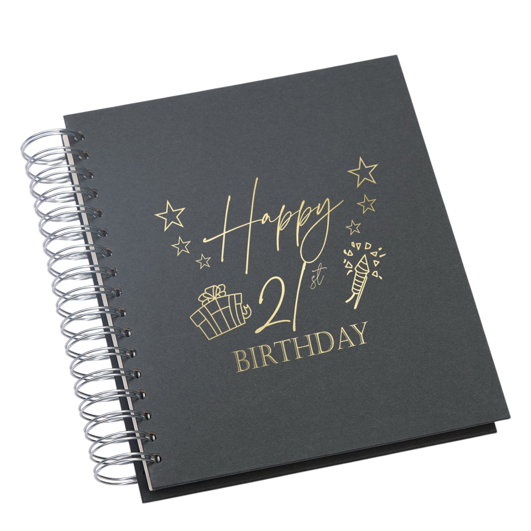 Wholesale Trade Pack of 5 Large 21st Birthday Photo Album Memory Keepsake Gift With Presents Multiple Colours Photo Album ukgiftstoreonline Black 4x6 Inch Album
