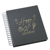 Wholesale Trade Pack of 5 Large 21st Birthday Photo Album Memory Keepsake Gift With Presents Multiple Colours Photo Album ukgiftstoreonline Black 4x6 Inch Album