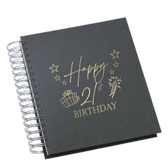 Wholesale Trade Pack of 5 Large 21st Birthday Photo Album Memory Keepsake Gift With Presents Multiple Colours Photo Album ukgiftstoreonline Black 4x6 Inch Album