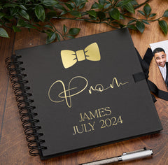 Personalised Boy's Prom Book, Custom Scrapbook Keepsake Photo Album Memory Book Photo Album ukgiftstoreonline