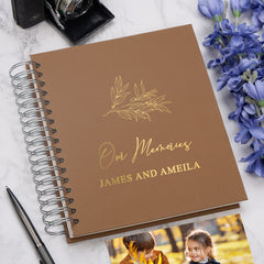 Personalised Our Memories Photo Album With Multiple Colours